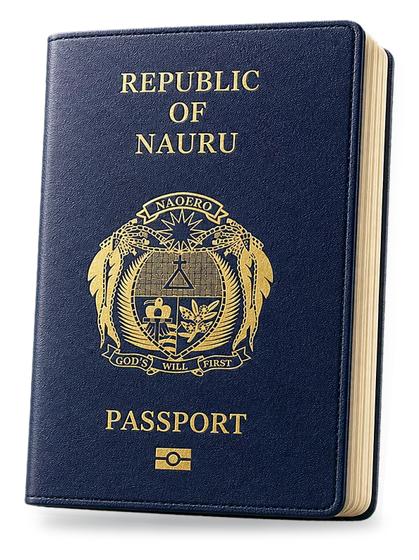 The passport of a citizen of the Republic of Nauru