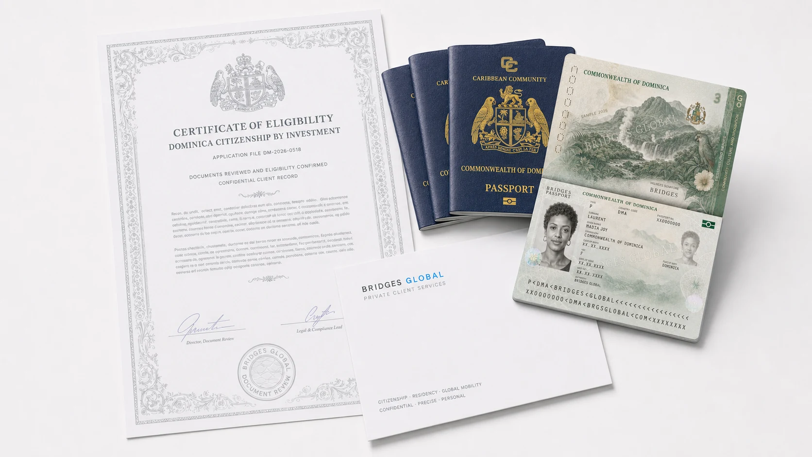 Document pack for the Dominica citizenship by investment program