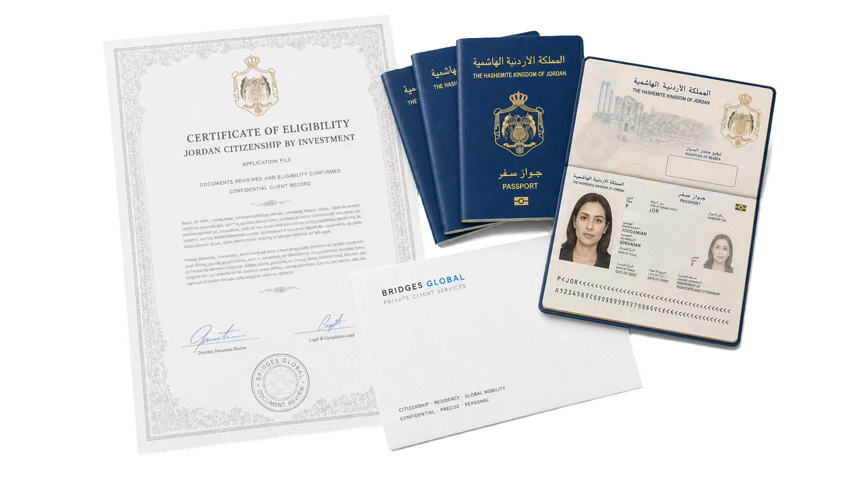 Document pack for the Jordan citizenship by investment program