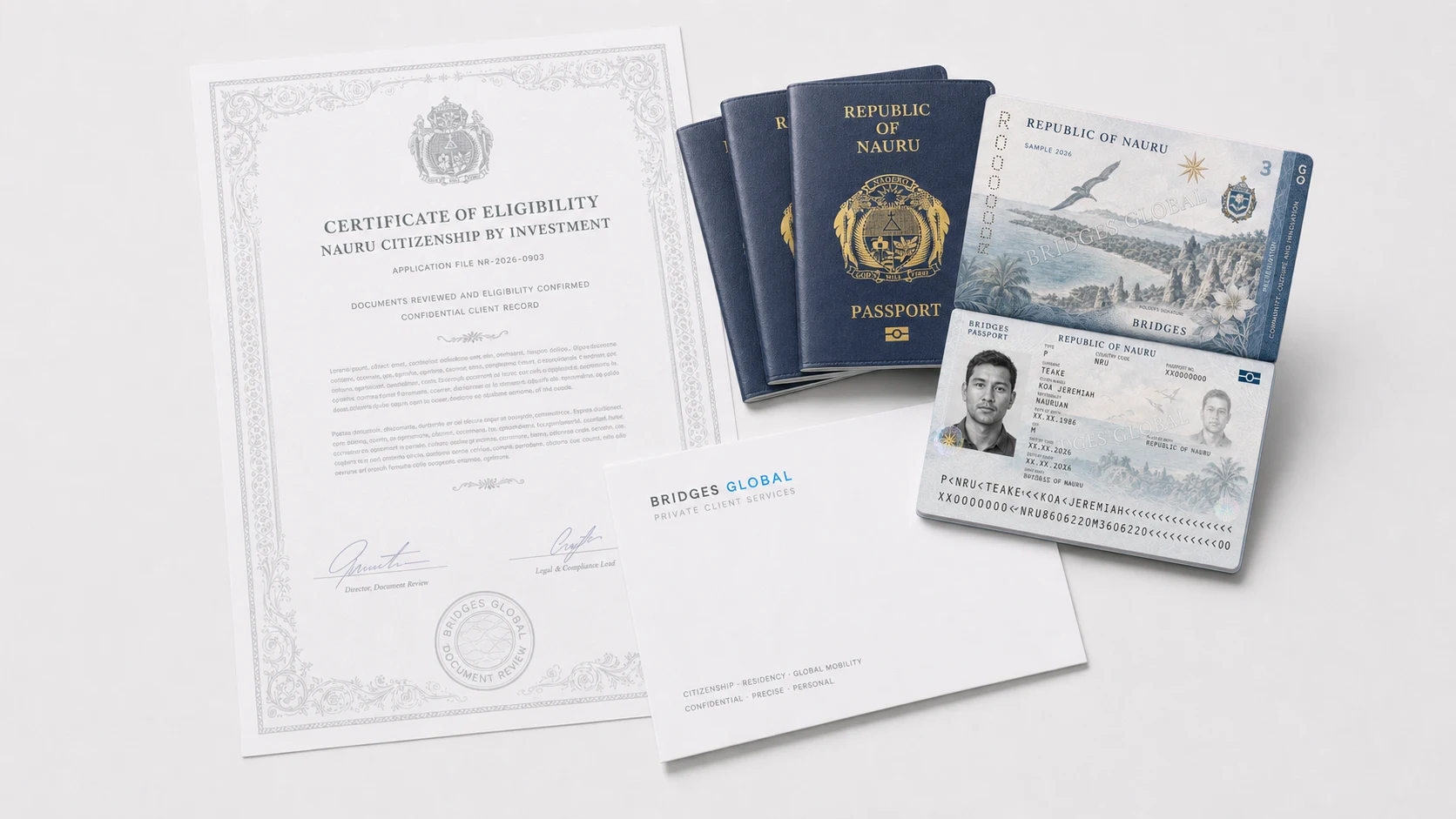 The set of documents for the Nauru citizenship programme