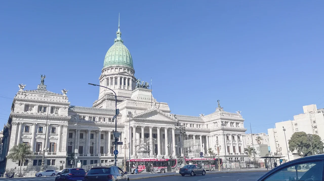 The National Congress building in Buenos Aires