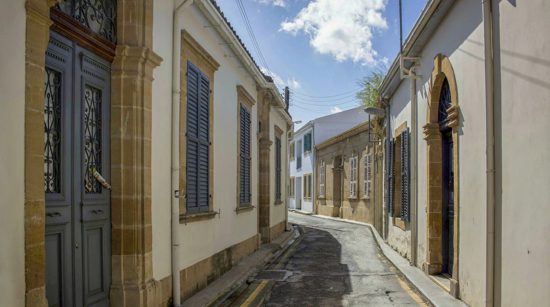 Narrow street in old Nicosia