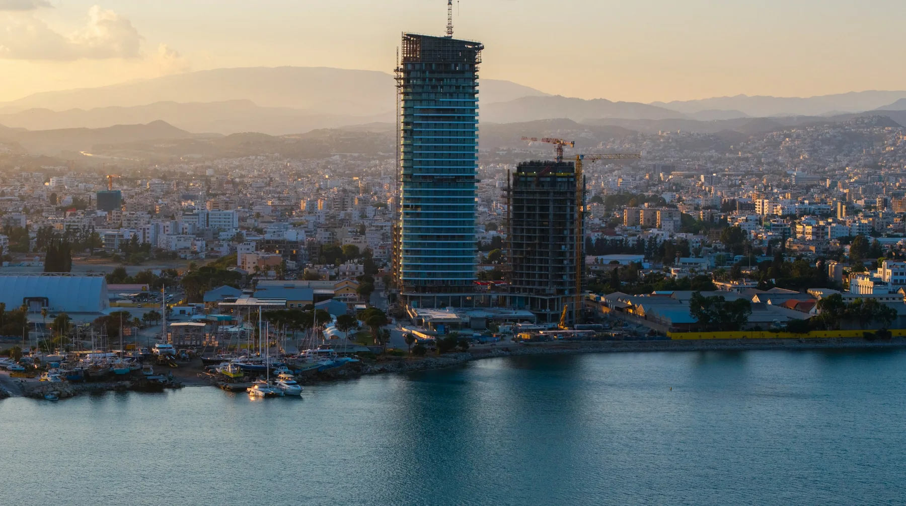 Limassol towers on the seafront