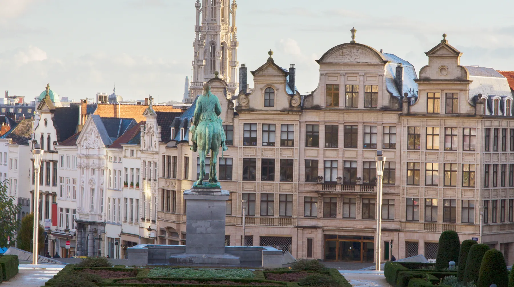 The Mont des Arts garden in Brussels
