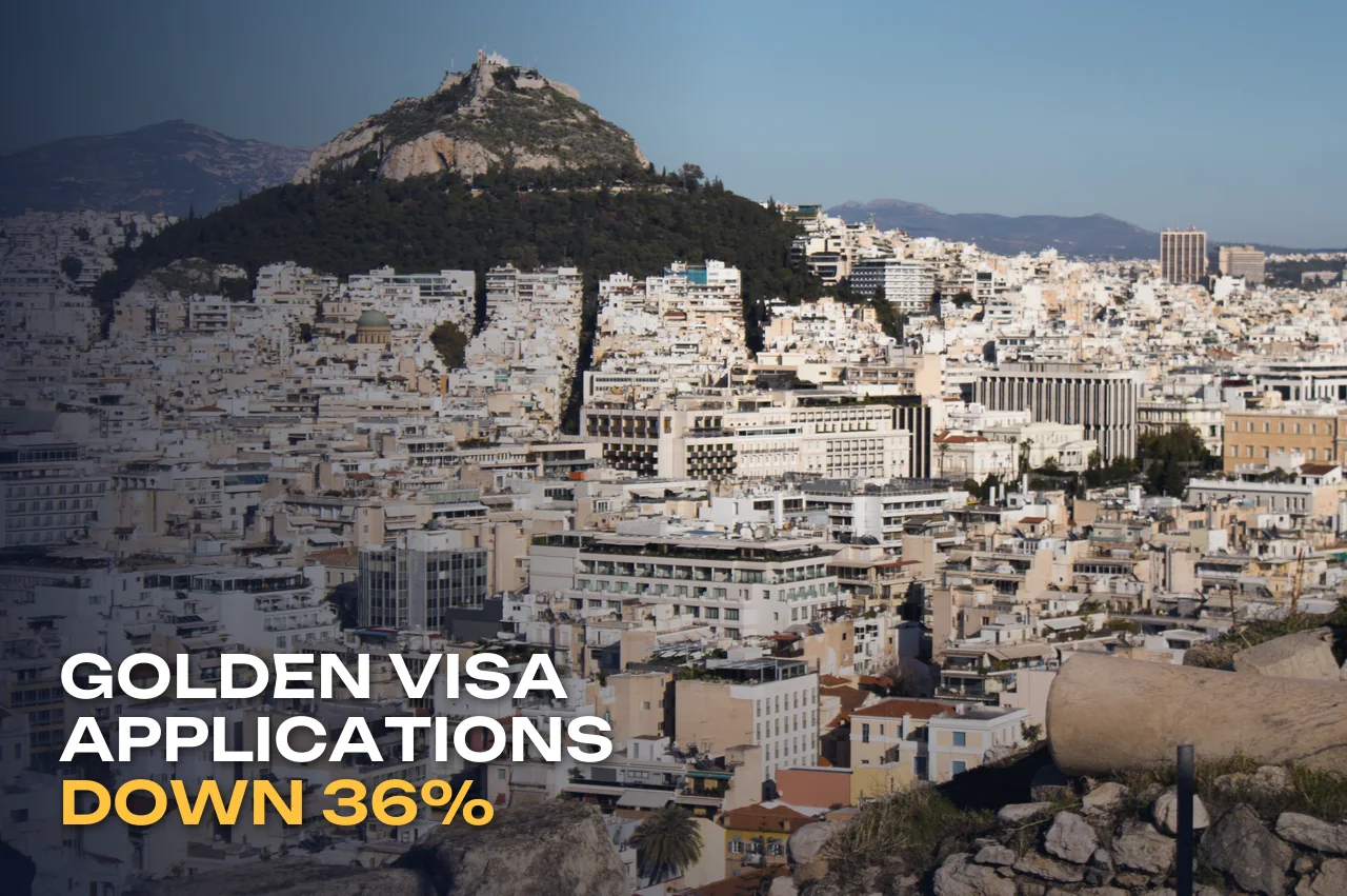Greek golden visa applications down 36%: ministry figures for eight months