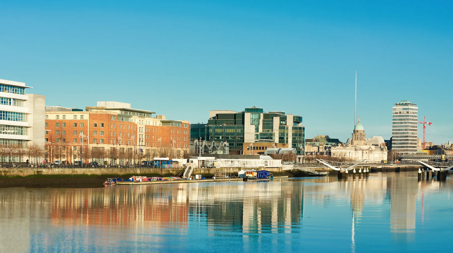 The River Liffey quays in Dublin
