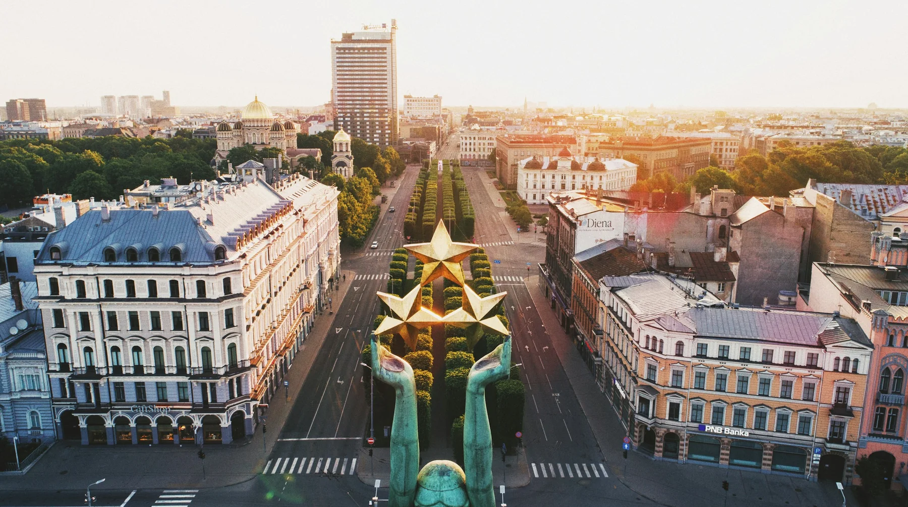 Freedom Boulevard in Riga
