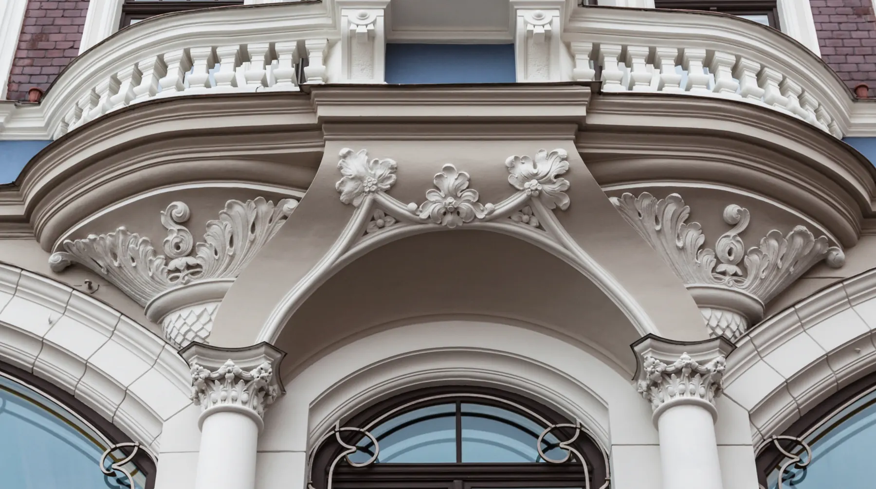 Art Nouveau buildings in central Riga