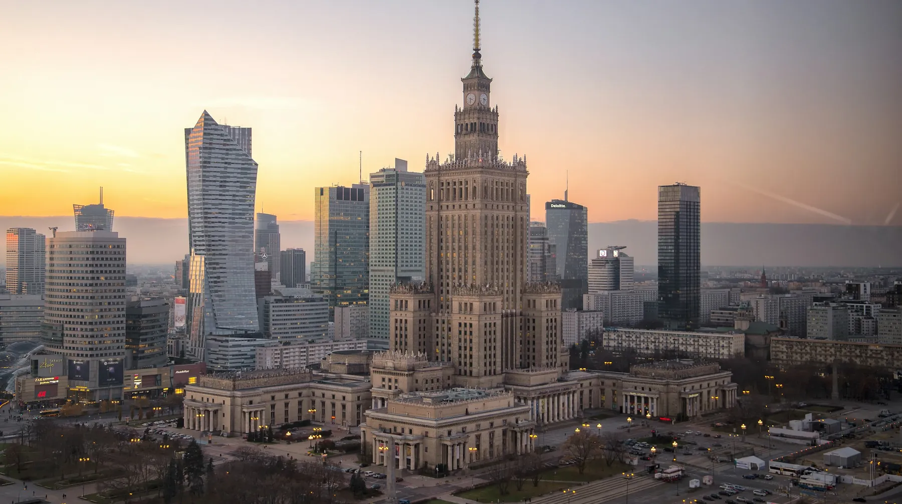 Warsaw business district