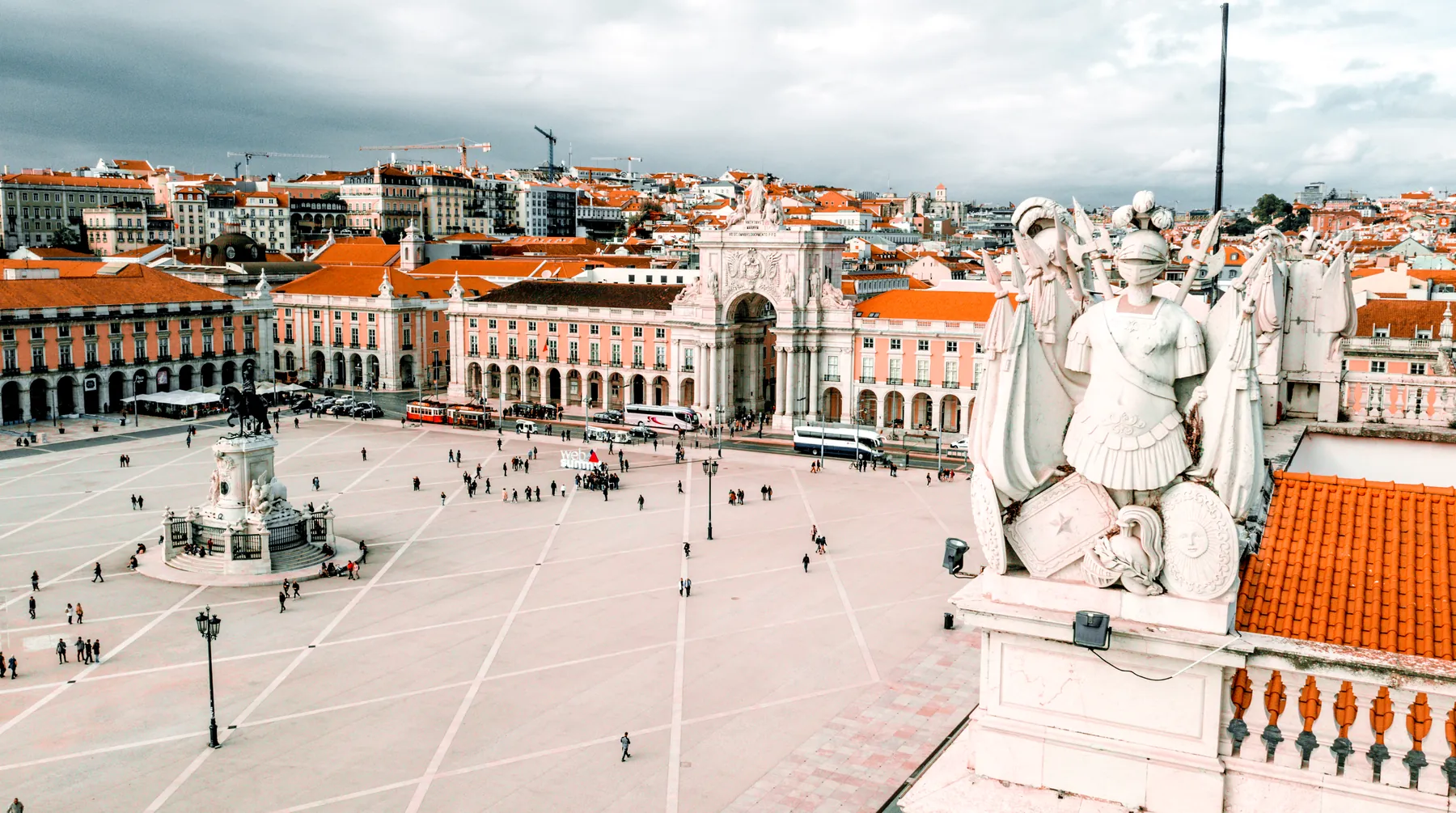 Lisbon, Commerce Square and the Tagus waterfront