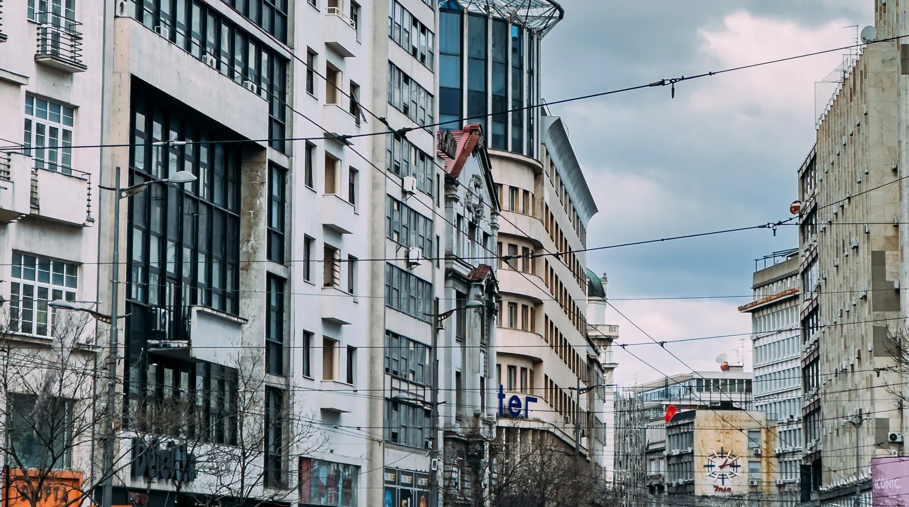 Residential buildings in central Belgrade