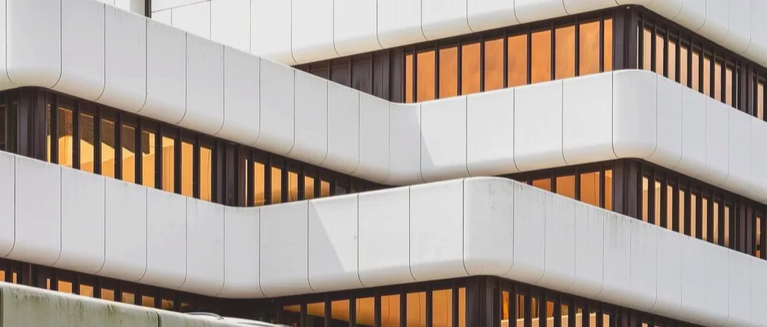 European bank building facade