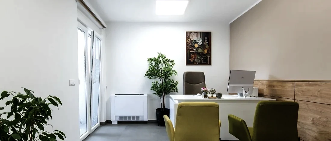 modern office space desks