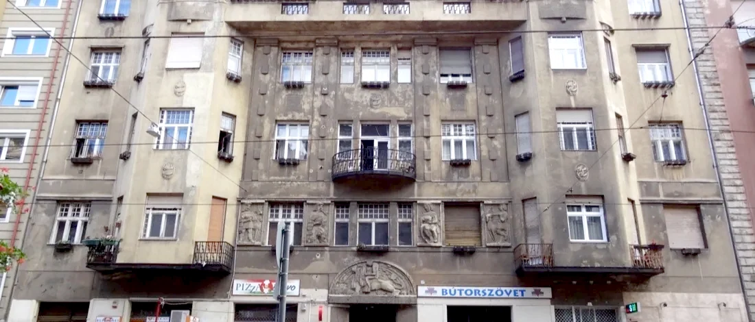 Budapest residential buildings street