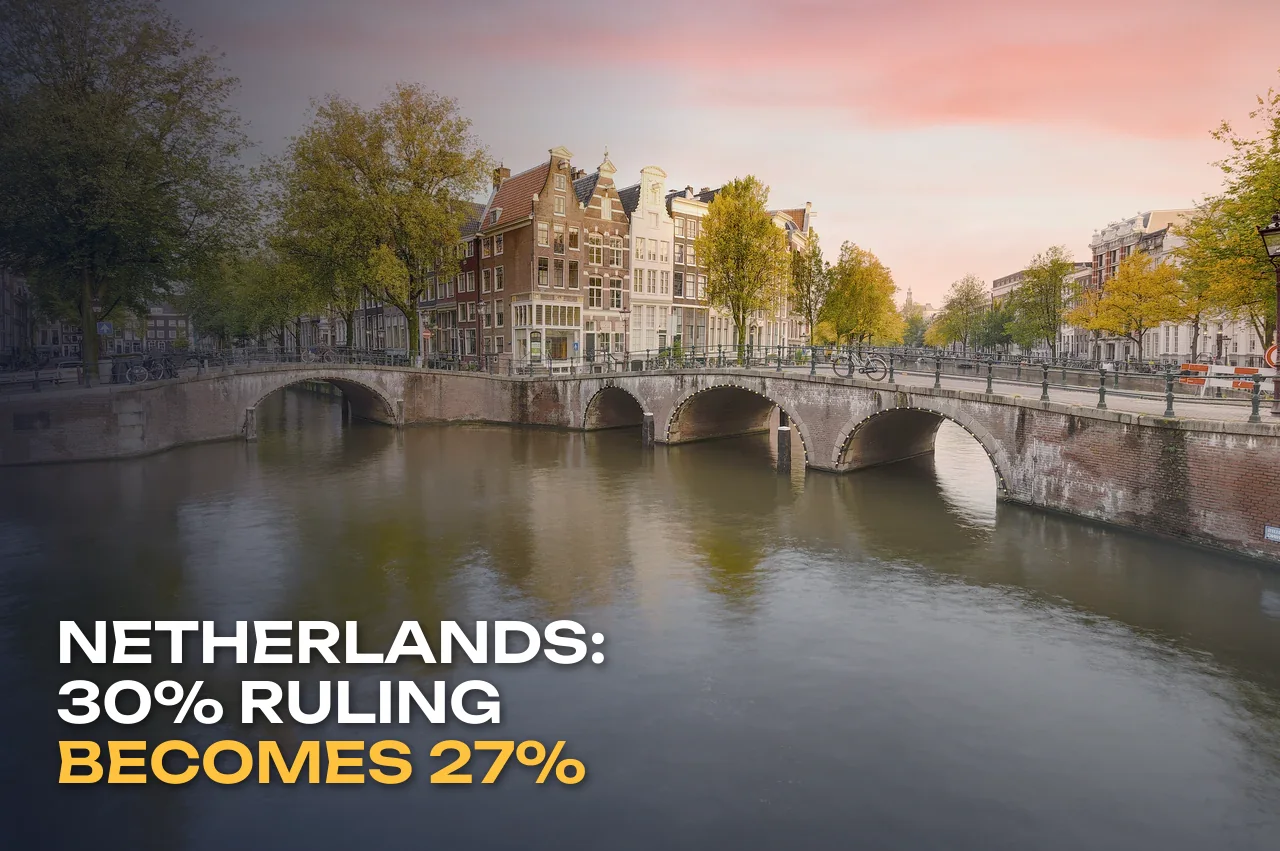 Dutch 30% ruling drops to 27% in 2027: who is affected
