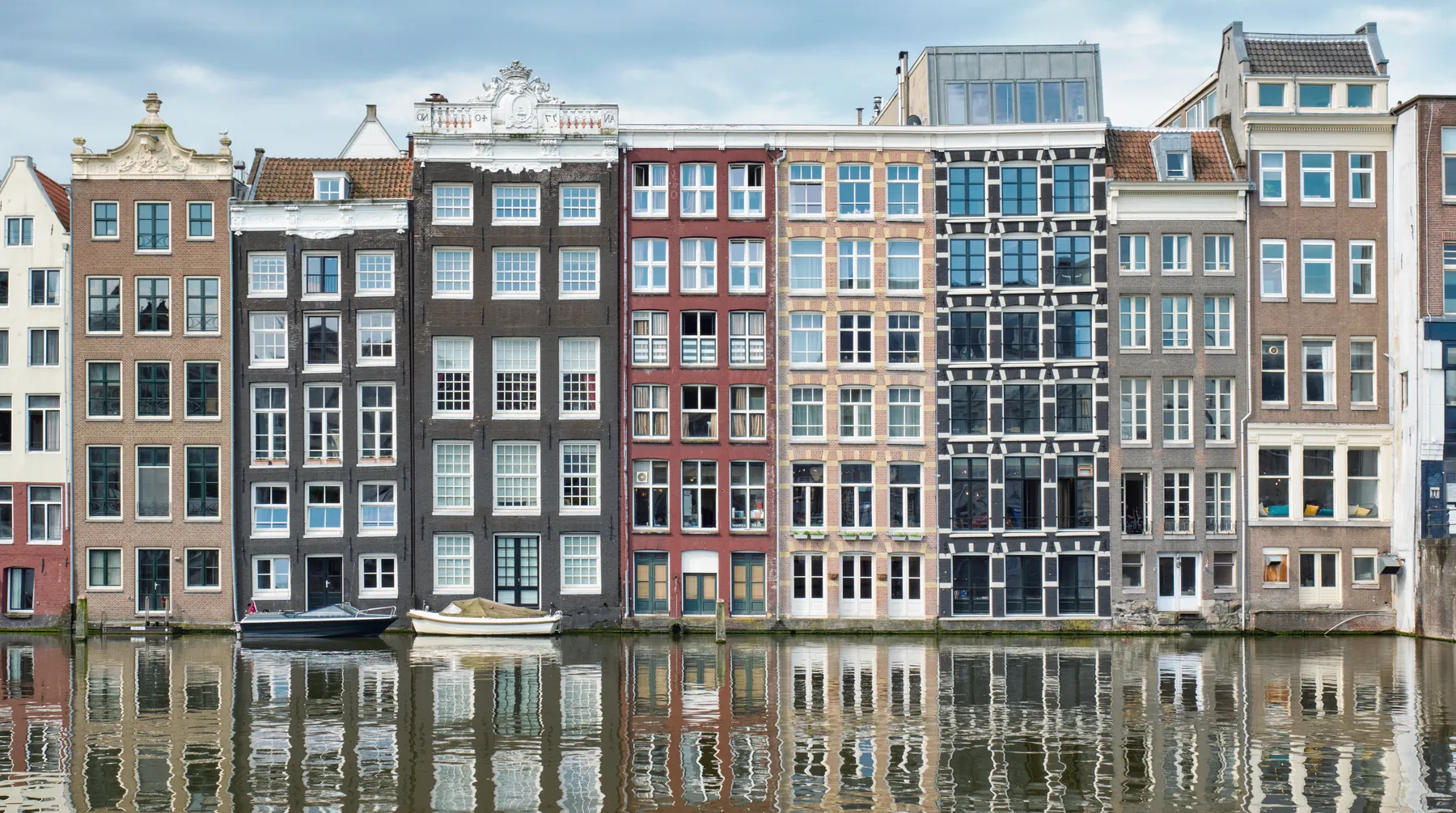 Amsterdam canals and historic canal houses