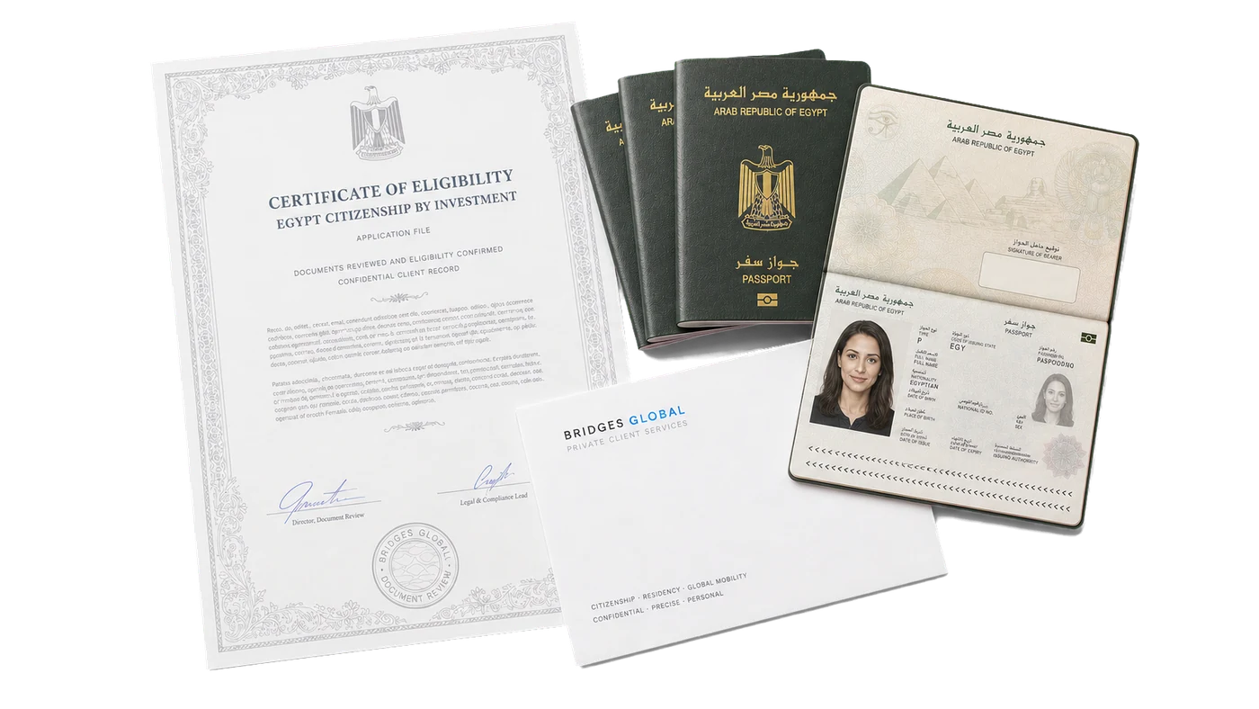 The set of documents for the Egyptian citizenship programme