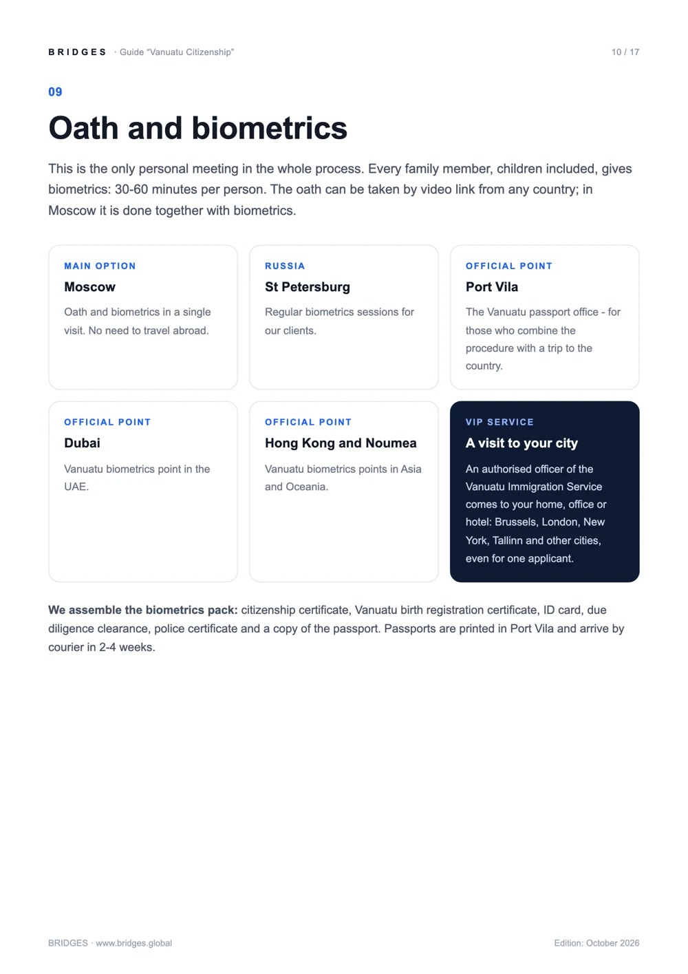 Page 10: Oath and biometrics