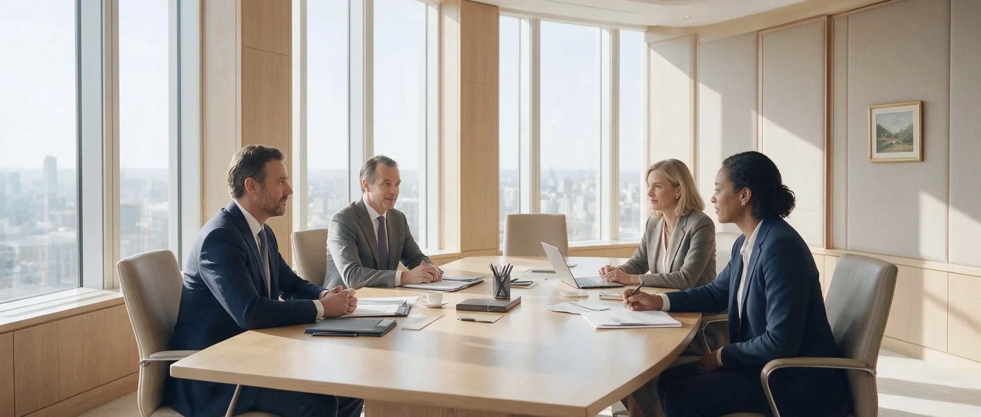 A working meeting at BRIDGES GLOBAL