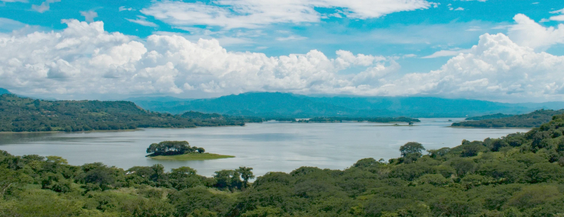 A lake among the hills, El Salvador