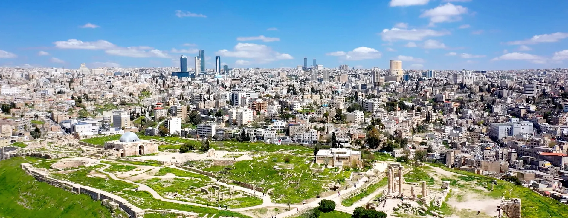 Amman, the Citadel and a city panorama