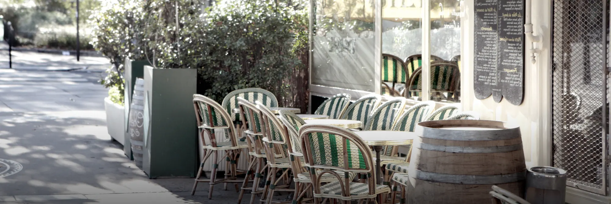 A Paris café terrace