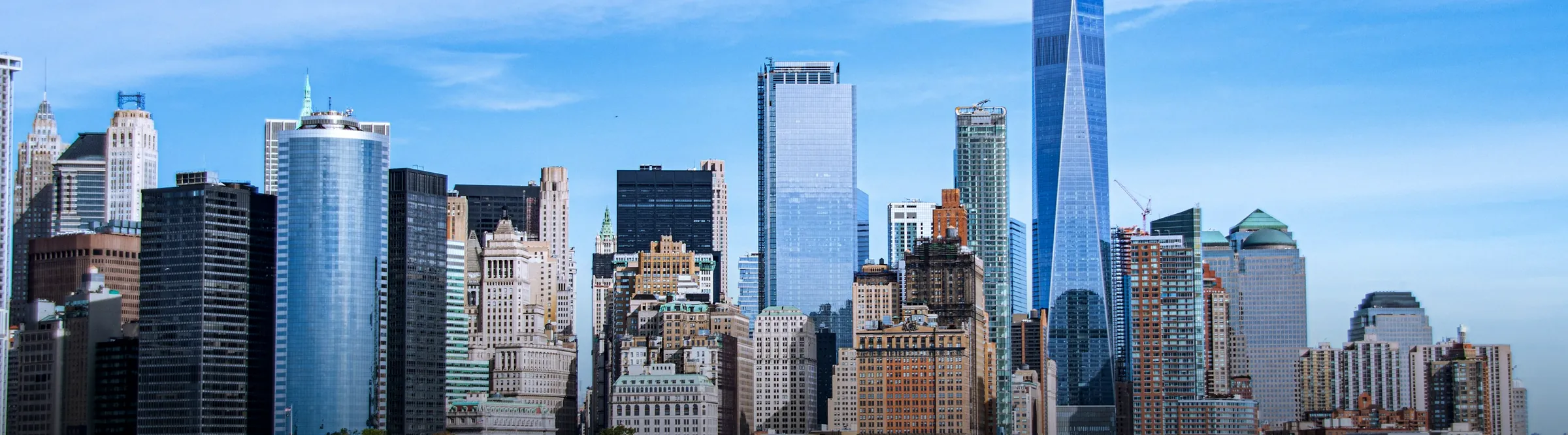 The towers of Lower Manhattan