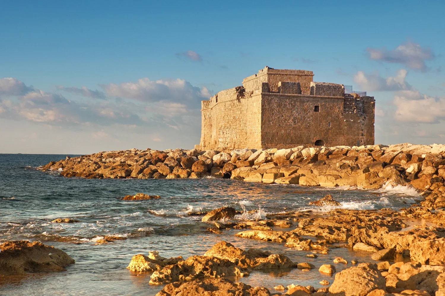 The fort in Paphos harbour
