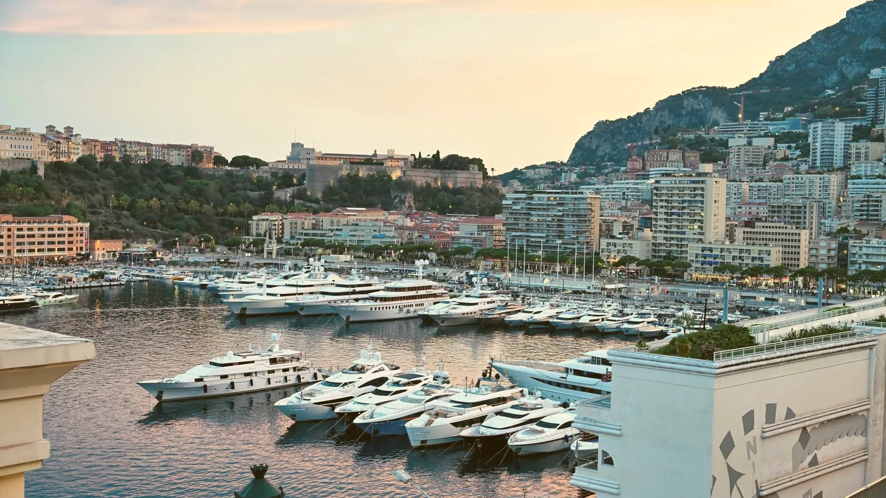 The port of Monaco with yachts at sunset — zero income tax in the centre of Europe